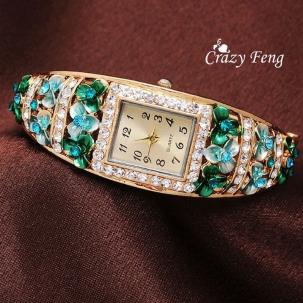 Fashion Crystal Flower Watches For Women
